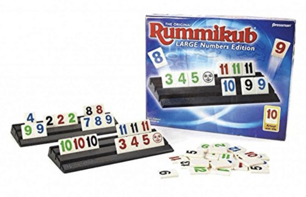 Rummikub, orginial tile game. Collect tiles in groups to win. 